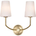 CORDELLO 2 LIGHT SCONCE , Fixtures , NUVO, Candelabra,Cordello,Incandescent,Type B,Vanity & Wall,Wall - Up or Down,Wall Sconce