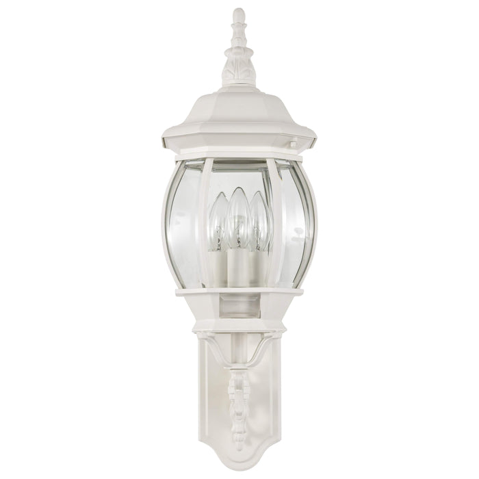 CENTRAL PARK 3 LIGHT OUTDOOR , Fixtures , NUVO, Candelabra,Central Park,Incandescent,Outdoor,Type B,Wall,Wall Lantern