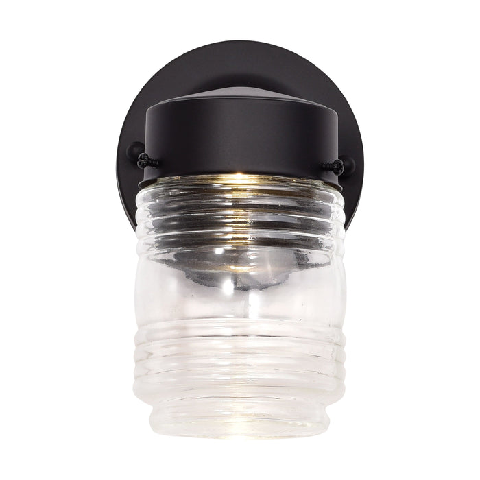 LED 8W MASON JAR 3000K , Fixtures , NUVO, Integrated,Integrated LED,LED,Mason Jar,Outdoor,Wall