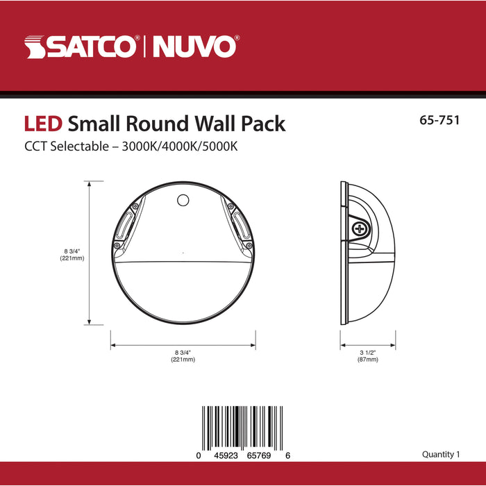 LED SMALL 20W ROUND WALL PACK , Fixtures , NUVO, Area Light,Integrated,Integrated LED,LED,Mini,Wall Pack