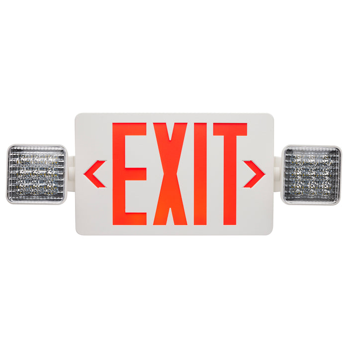 EXIT SIGN/LIGHT DH - RED , Fixtures , SATCO, Exit & Emergency,Exit Sign,Integrated,Integrated LED,LED,Lighting Products