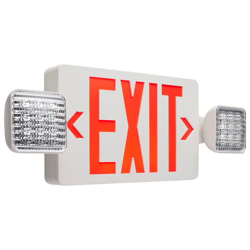 EXIT SIGN/LIGHT DH - RED - RC , Fixtures , SATCO, Exit & Emergency,Exit Sign,Integrated,Integrated LED,LED,Lighting Products