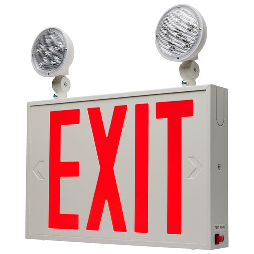 EXIT SIGN/LIGHT DH - RED - NYC , Fixtures , SATCO, Exit & Emergency,Exit Sign,Integrated,Integrated LED,LED,Lighting Products
