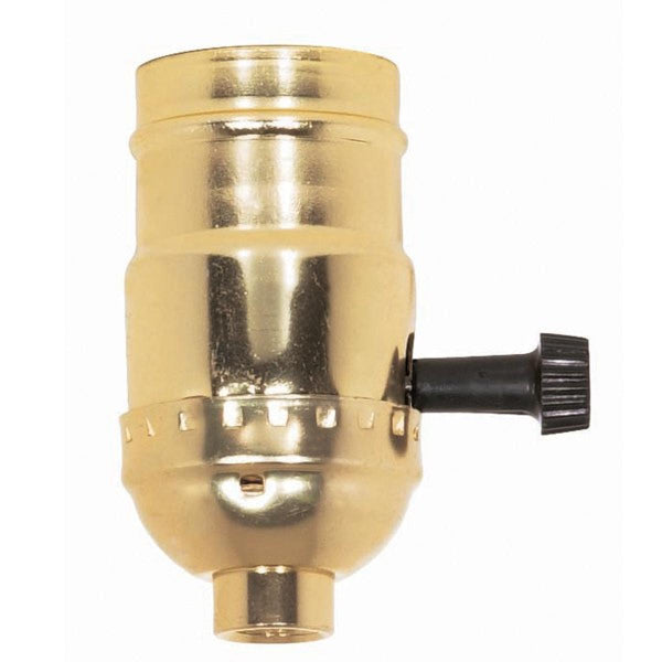 SATCO On-Off Turn Knob Socket With Removable Knob - 1/8 IPS - Aluminum ...
