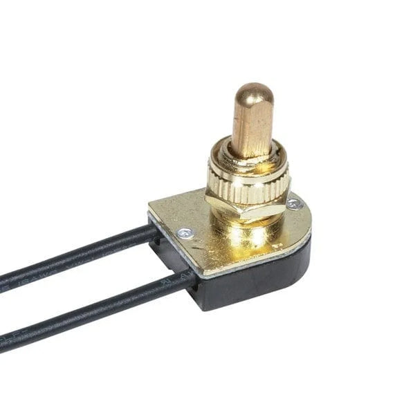 SATCO BRASS FINPUSH ON/OFF SWITCH 6