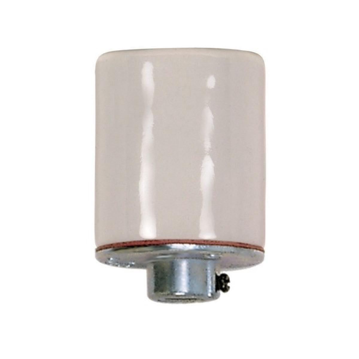 SATCO Keyless Porcelain Socket With 1/8 IPS Metal Cap - Glazed - 660W ...