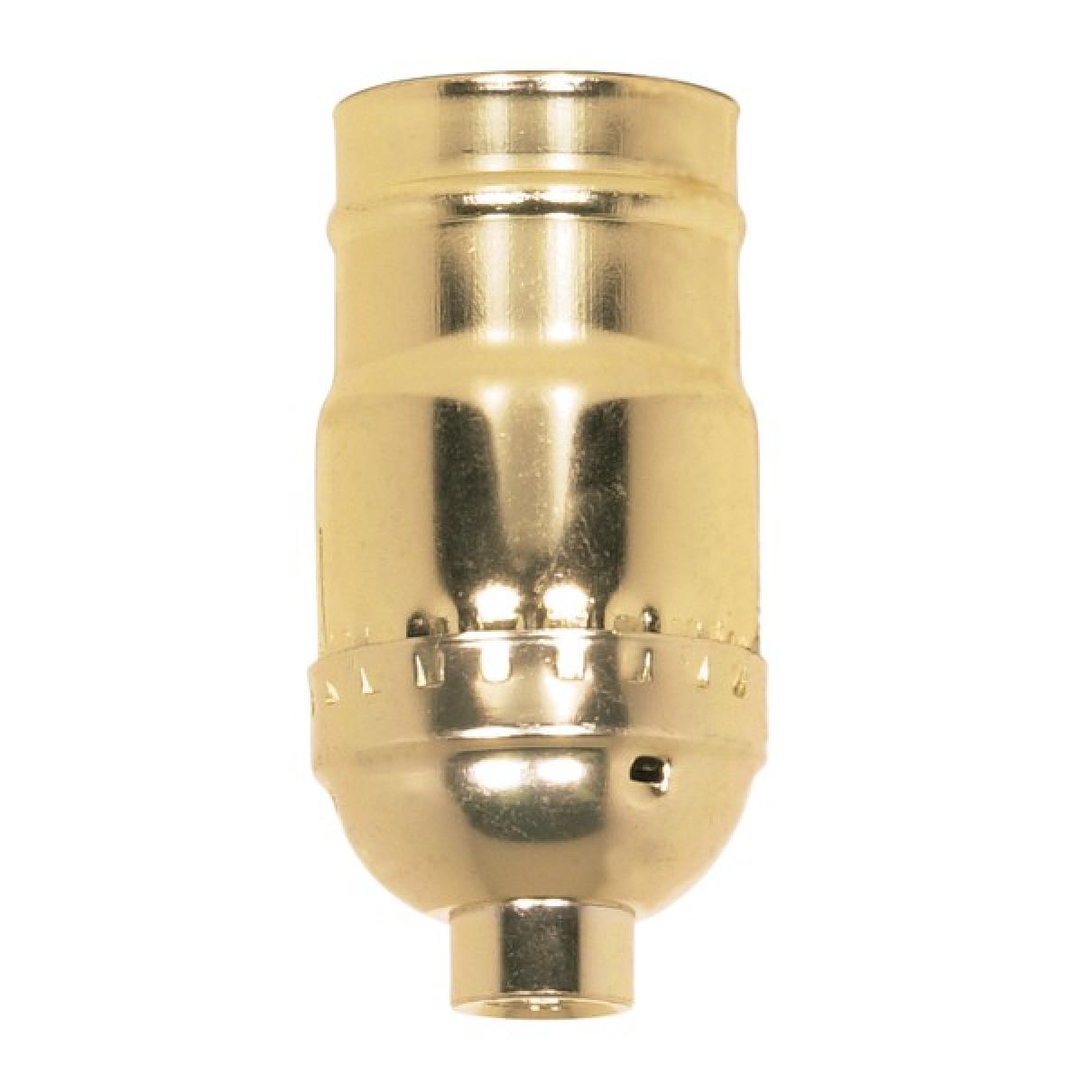 SATCO Standard Keyless Socket - 1/8 IPS - Aluminum - Brite Gilt Finish ...