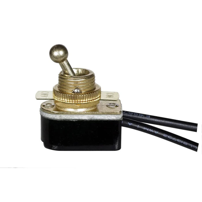 BRASS ON-OFF TOOGLE SWITCH — Pacific Lamp Wholesale