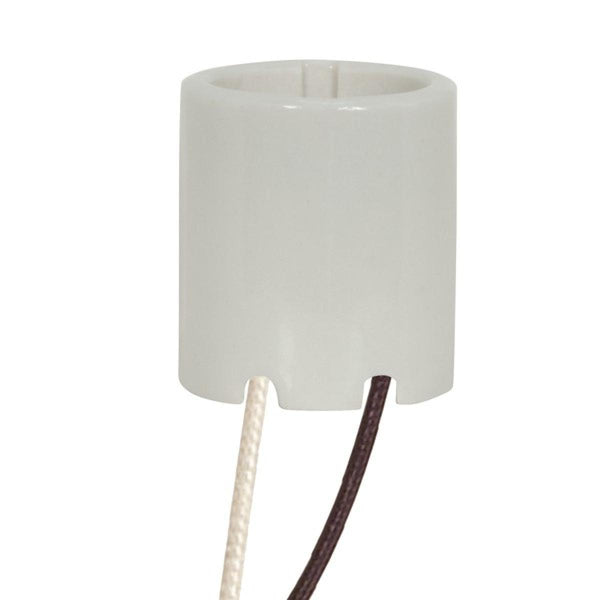 Two Spring Socket SATCO Keyless Porcelain Socket With Paper Liner - 2 Bushings - 2 ...
