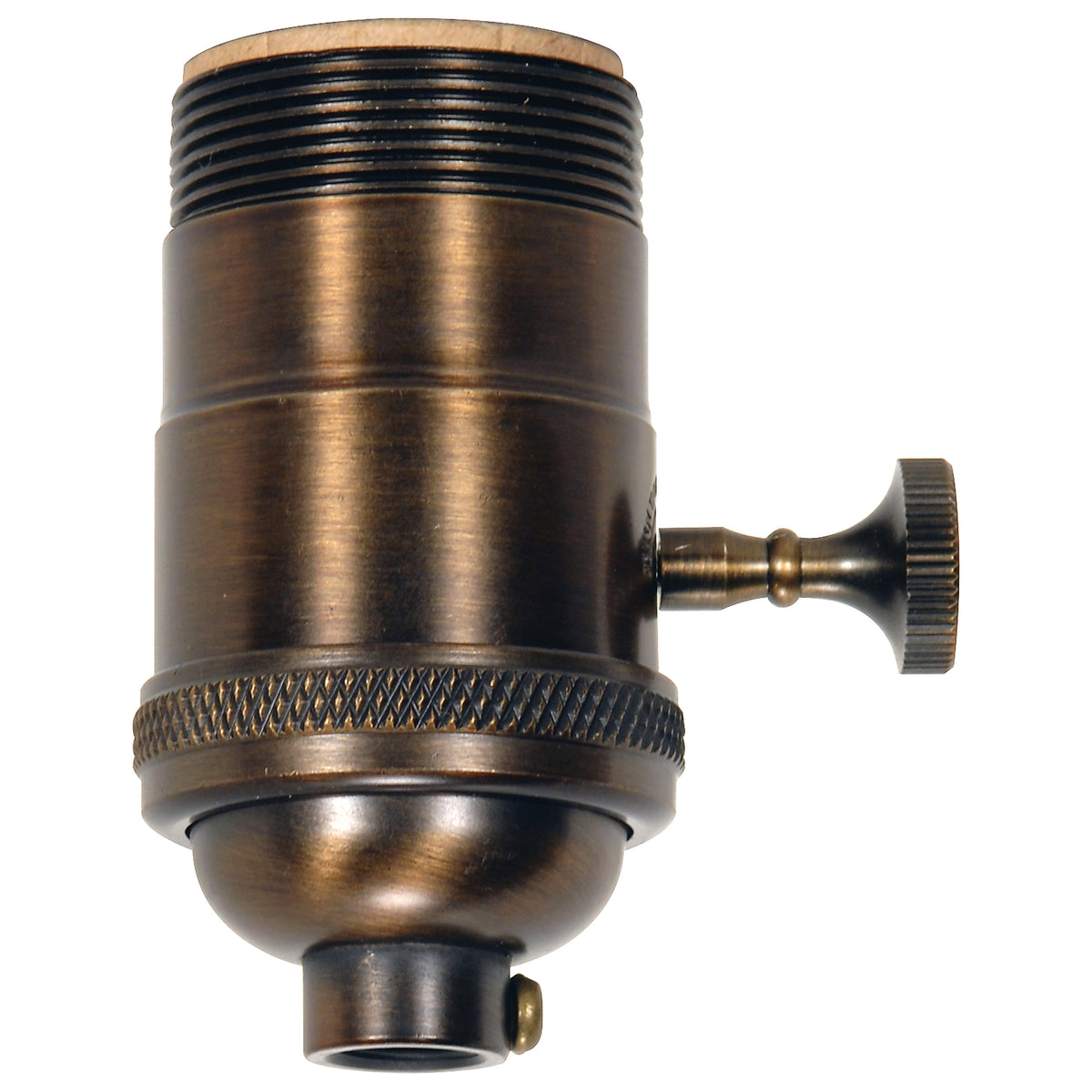 SATCO 3 Way Cast Socket - Dark Antique Brass Finish - With Set Screw ...