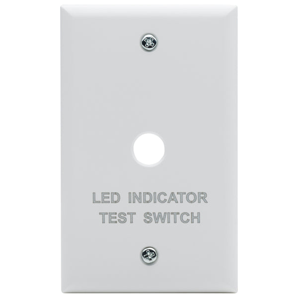 SATCO Emergency Remote Test Switch - Single Gang Plate - White Finish ...