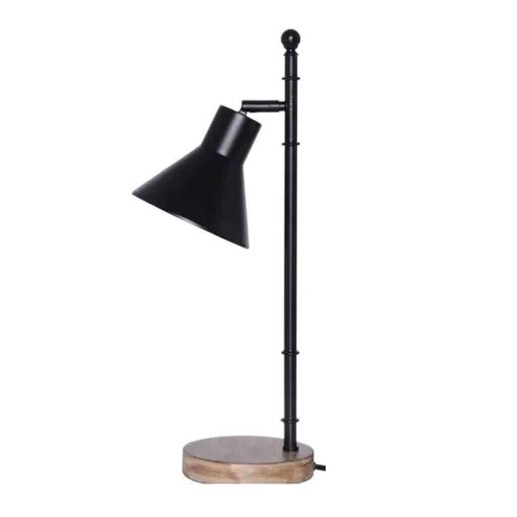 Craftmade1 Light Metal Base Table Lamp w/ Adjustable Shade & USB in ...