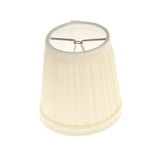 BEIGE PLEATED CLIP-ON SHADE , Hardware , SATCO, Clip On Shades,Glassware & Shades