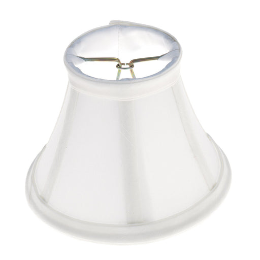WHITE SILK BELL CLIP ON SHADE , Hardware , SATCO, Clip On Shades,Glassware & Shades