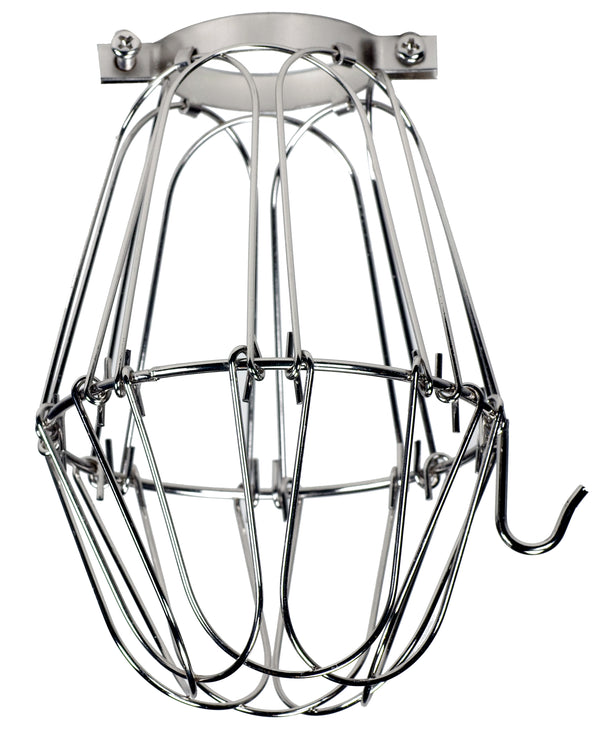 SATCO Light Bulb Cage - Nickel Finish - 5-3/4