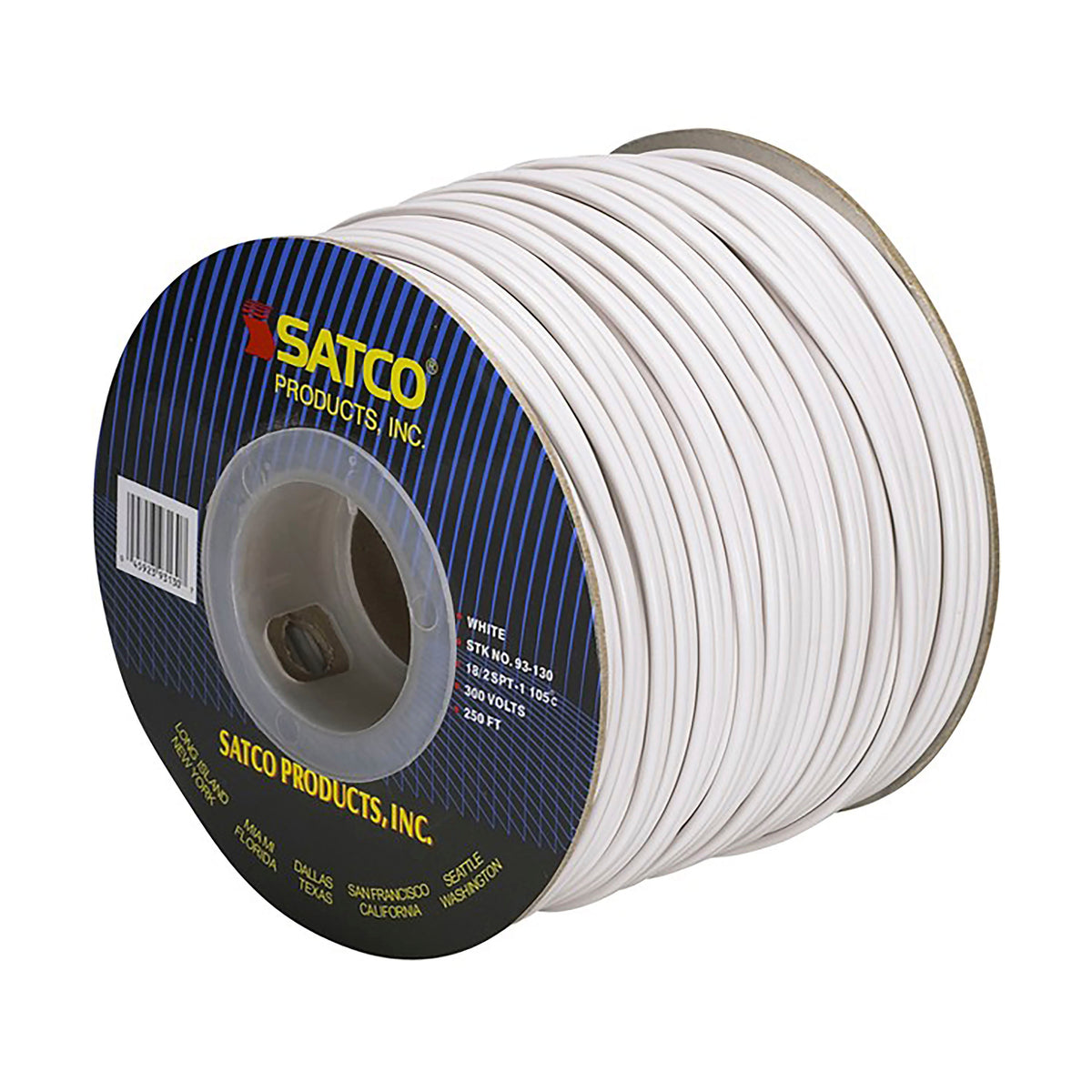 SATCO Lamp And Lighting Bulk Wire - 18/2 SPT-1 105C - 250 Foot/Spool ...