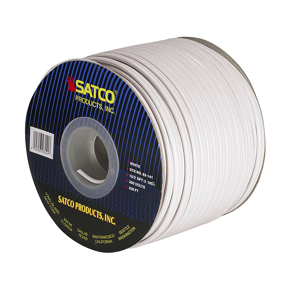 SATCO Lamp And Lighting Bulk Wire - 16/2 SPT-2 105C - 250 Foot/Spool ...