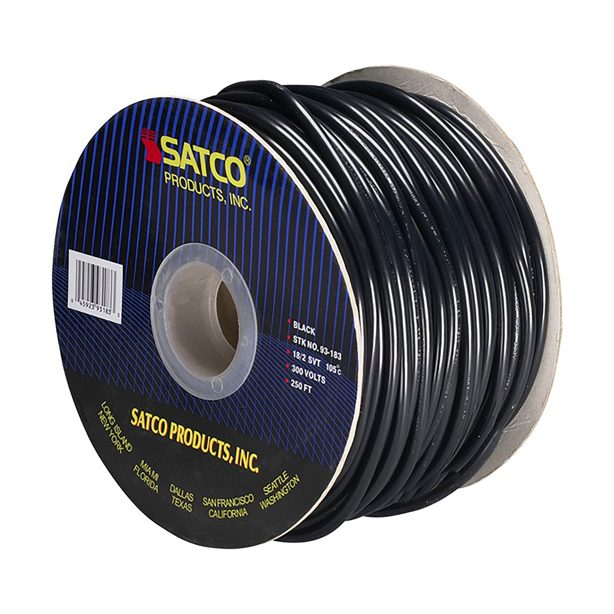 SATCO Pulley Bulk Wire - 18/2 SVT 105C Pulley Cord - 250 Foot/Spool ...