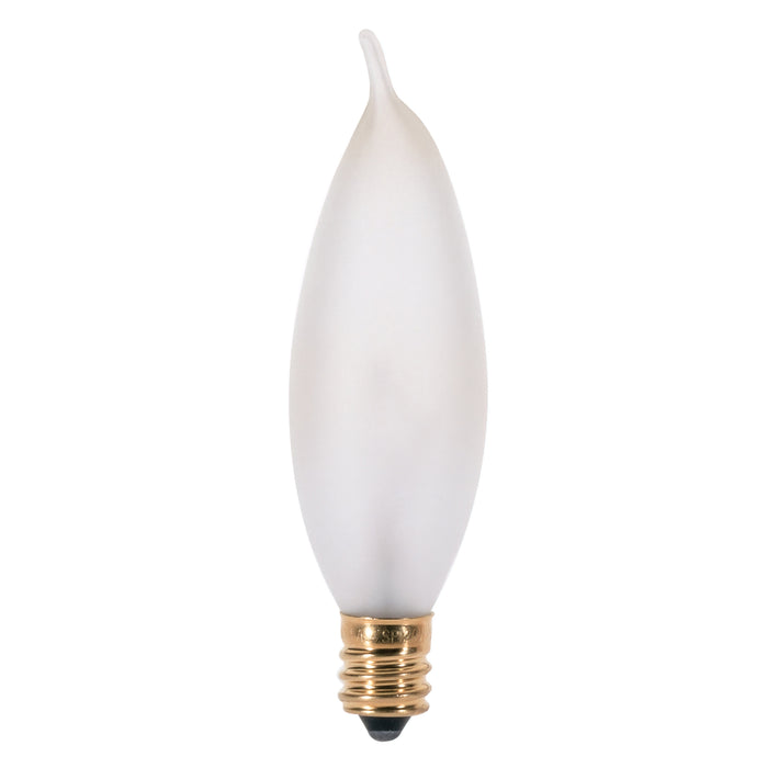 25W TT CAND FR 130V , Lamps , SATCO, CA8,Candelabra,Candle,Decorative Light,Frost,Incandescent,Warm White