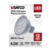 4.5MR16/LED/40'/835/12V , Lamps , SATCO, Bi Pin GU5.3,Gray,LED,MR,MR LED,MR16,Neutral White