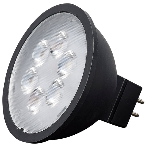 4.5MR16/LED/40'/830/12V/BLACK , Lamps , SATCO, Bi Pin GU5.3,Black,LED,MR,MR LED,MR16,Soft White