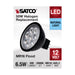 6.5MR16/LED/40'/850/12V/BLACK , Lamps , SATCO, Bi Pin GU5.3,Black,LED,MR,MR LED,MR16,Natural Light