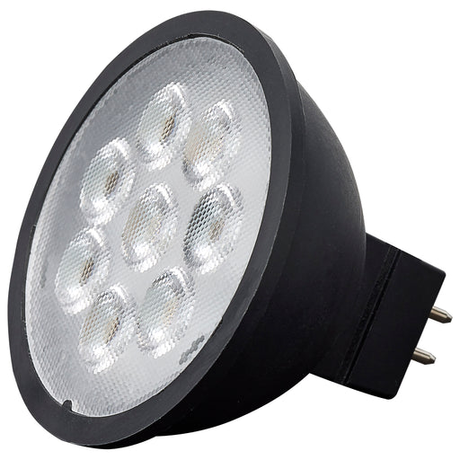 6.5MR16/LED/40'/850/12V/BLACK , Lamps , SATCO, Bi Pin GU5.3,Black,LED,MR,MR LED,MR16,Natural Light