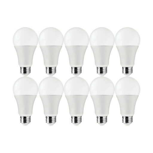 14A19/LED/E26/850/120V/10PK , Lamps , SATCO, A19,LED,Medium,Natural Light,Type A,White