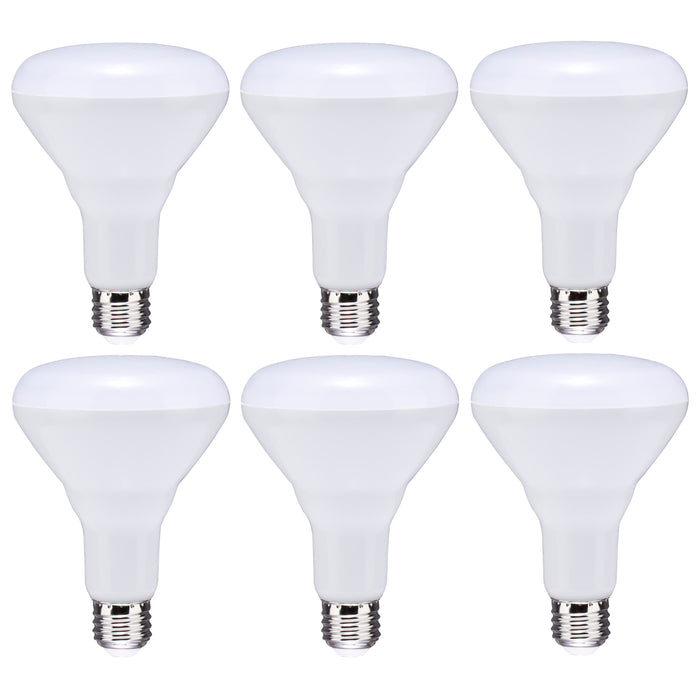 8.5BR30/LED/830/120V/6PK , Lamps , SATCO, BR & R LED,BR30,Frost,LED,Medium,Reflector,Warm White