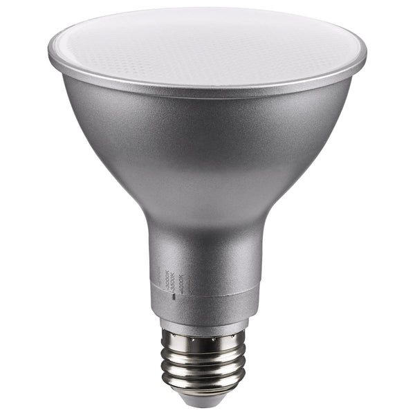 SATCO 11 Watt PAR30LN LED - Medium Base - Silver Finish - CCT ...