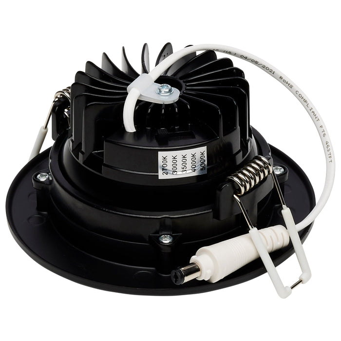 12W/DW/GBL/3.5/CCT/RND/RD/BK R1 , Fixtures , SATCO, Direct Wire,Integrated,LED,Recessed,Remote Driver LED Downlight