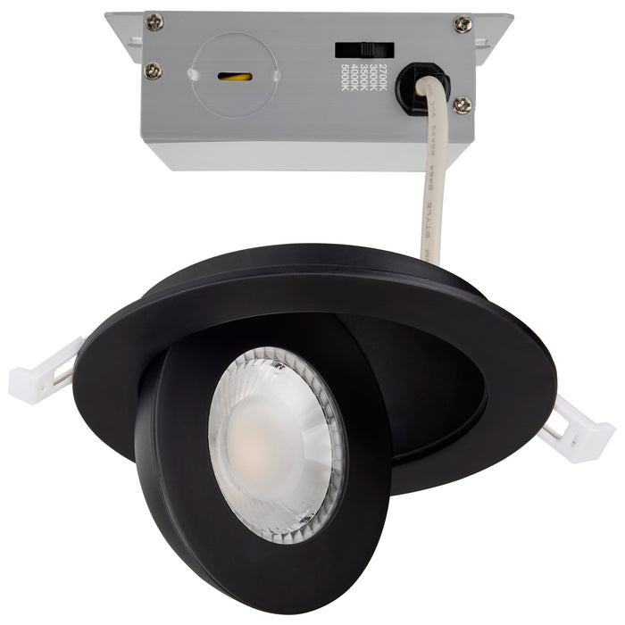 9WLED/GBL/4/CCT/RND/BLK , Fixtures , SATCO, Direct Wire,Integrated,Integrated LED,LED,Recessed,Remote Driver LED Downlight