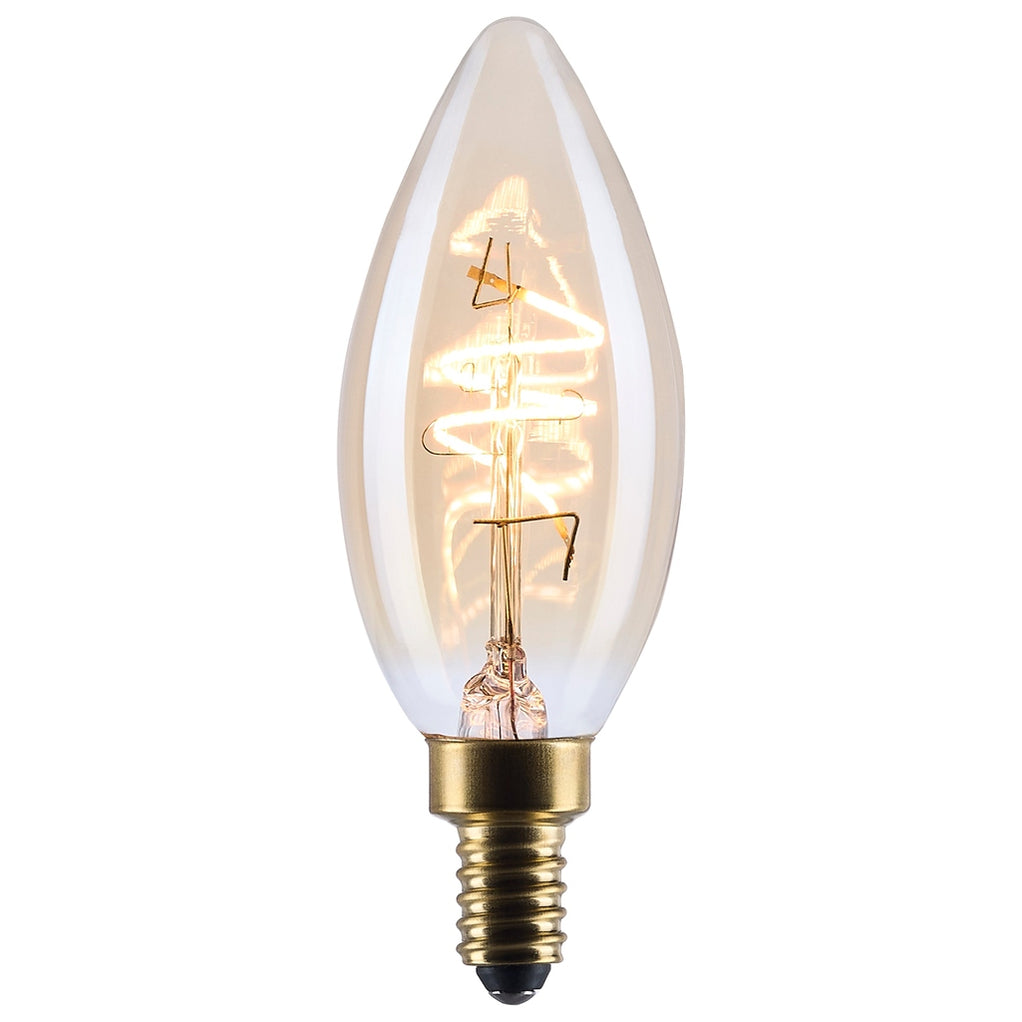 SATCO 3.5 Watt C11 LED - 2000K CCT - Candelabra Base - Clear Glass ...