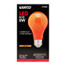 8A19/ORANGE/LED/E26/120V , Lamps , SATCO, A19,Ceramic Orange,LED,Medium,Type A