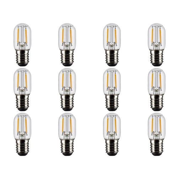 SATCO 3 Watt T6.5 LED - Clear - Intermediate base - 90 CRI - 2700K - 12 ...