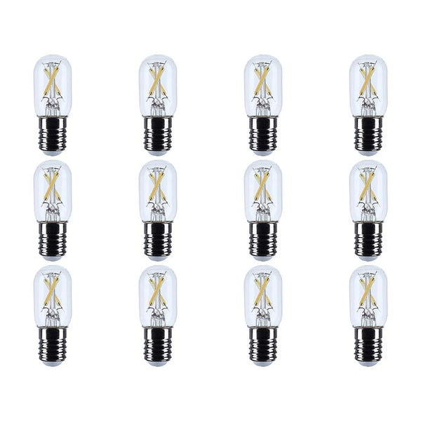 SATCO 3 Watt T6.5 LED - Clear - Intermediate base - 90 CRI - 3000K - 12 ...