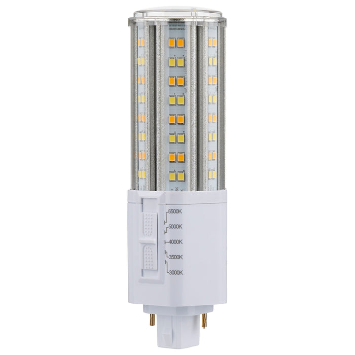 18W/PL/LED/HL/5CCT/G24 , Lamps , SATCO, G24d (2-Pin),LED,LED CFL Replacements Pin Based,PL,PL 2-Pin,Warm White to Natural Light,White
