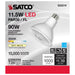 11.5PAR38/LED/930/FL/120V , Lamps , SATCO, Clear,LED,LED PAR,Medium,PAR,PAR38,Soft White