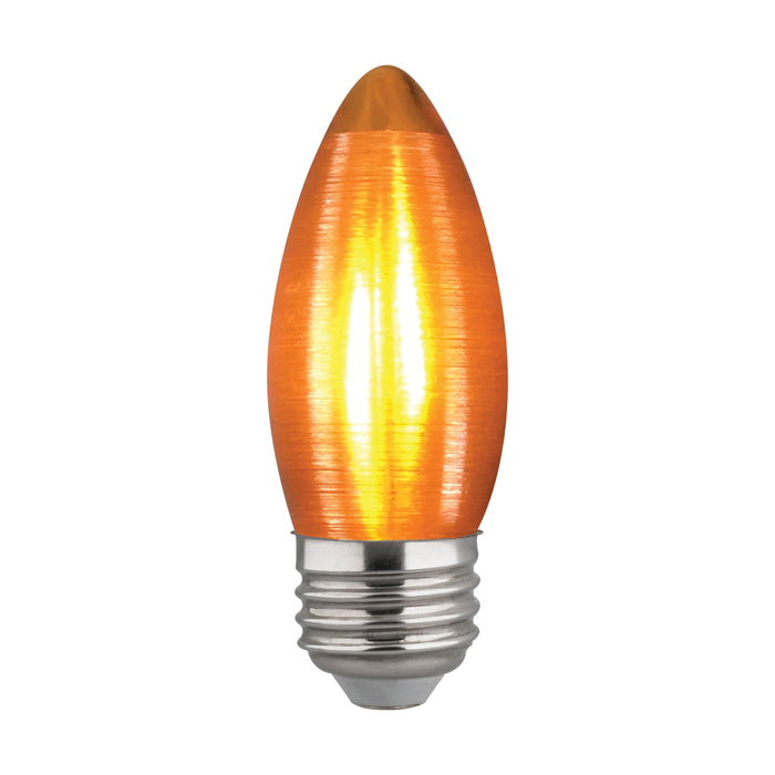 2C11/LED/A/E26/21K/120V , Lamps , SATCO, C11,Candle,LED,LED Filament,Medium,Spun Amber