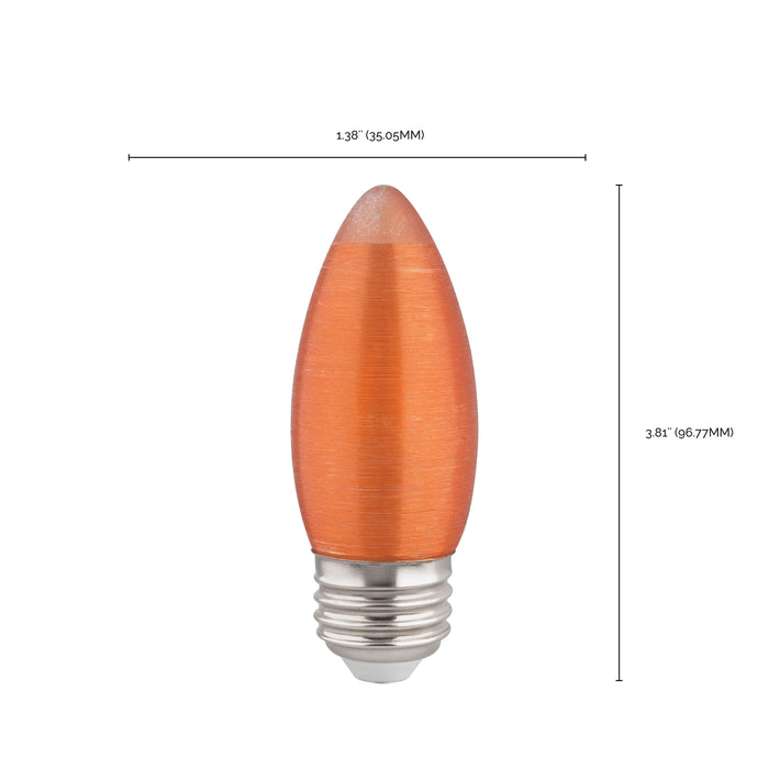 2C11/LED/A/E26/21K/120V , Lamps , SATCO, C11,Candle,LED,LED Filament,Medium,Spun Amber
