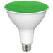 11.5PAR38/LED/90'/GREEN , Lamps , SATCO, Green,LED,LED PAR,Medium,PAR,PAR38