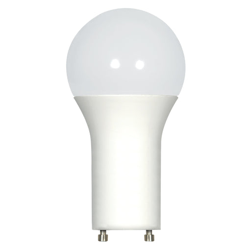 9.8A19/OMNI/220/LED/27K/GU24 , Lamps , SATCO, A19,Bi Pin GU24,Frost,LED,Type A,Warm White