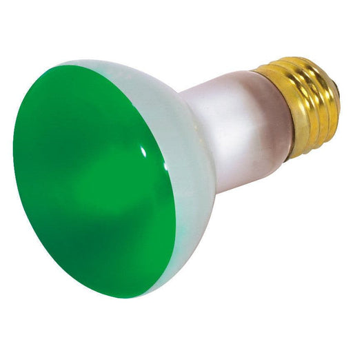 50R20 GREEN STD BASE , Lamps , SATCO, Green,Incandescent,Medium,R20,Reflector