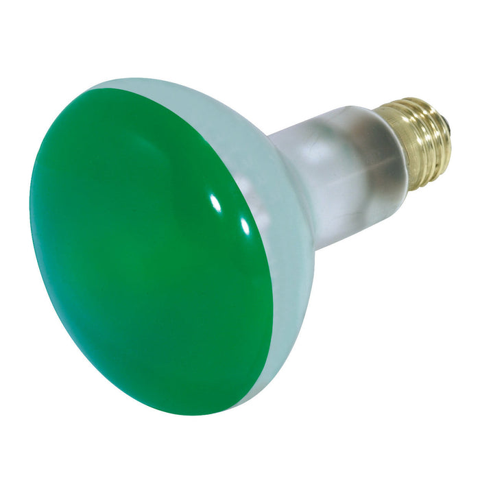 75BR30 GREEN , Lamps , SATCO, BR30,Green,Incandescent,Medium,Reflector