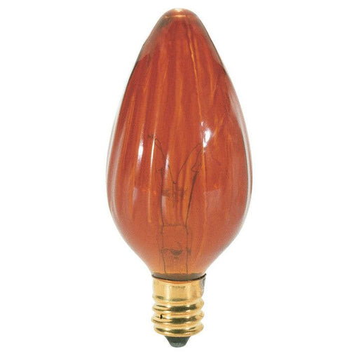 25W F10 CAND AMBER , Lamps , SATCO, Amber,Candelabra,Candle,Decorative Light,F10,Incandescent