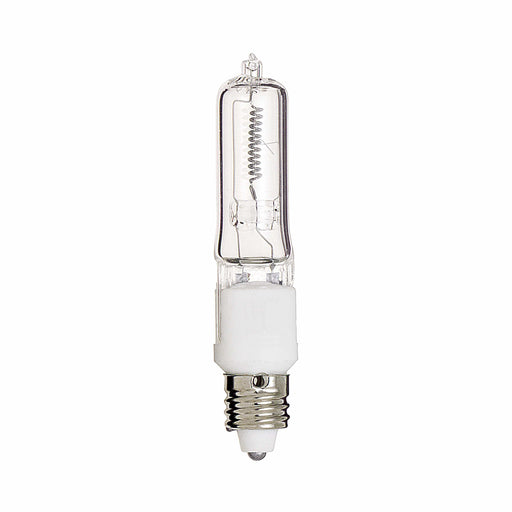 150W Q/CL MINI-CAN CARDED , Lamps , SATCO, Clear,Halogen,Mini Candelabra,Single Ended Halogen,T4.5,Warm White