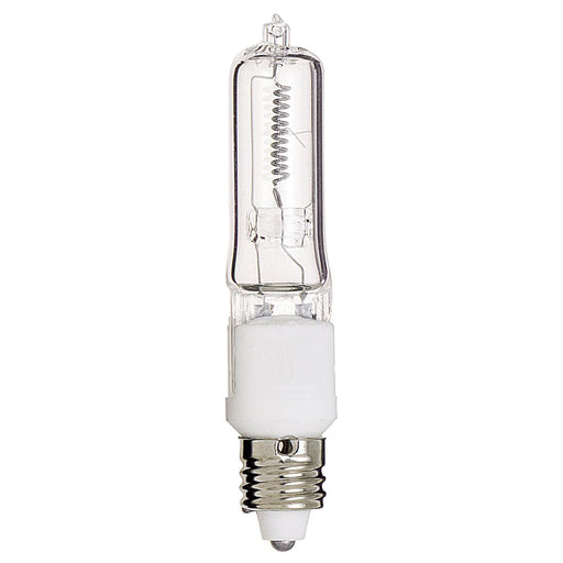 250W Q/CL MINI-CAN CARDED , Lamps , SATCO, Clear,Halogen,Mini Candelabra,Single Ended Halogen,T4.5,Warm White