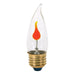 3W TT FLICKER STD CLR , Lamps , SATCO, CA10,Candle,Clear,Decorative Light,Incandescent,Medium,Warm White