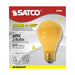 60 WATT CHASE-A-BUG BULB , Lamps , SATCO, A19,General Service,Incandescent,Medium,Type A,Yellow