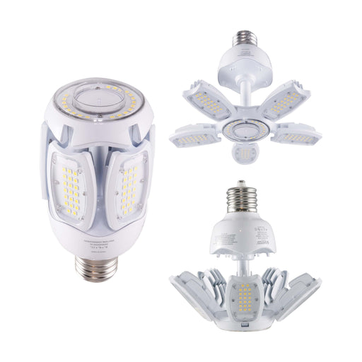 40W/LED/HID/MB-G3/50K/100-277V , Lamps , SATCO, Clear,Corncob,HID Replacements,LED,LED HID,Mogul Extended,Natural Light